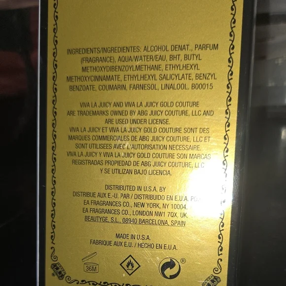 New In Box! Juicy Couture Viva La Juicy Gold Couture Perfume. ( S - Picture 3 of 6